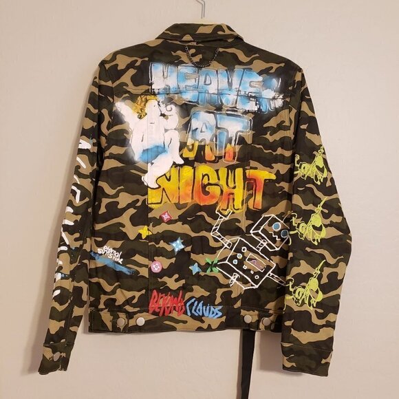 Lifted Anchors Starlight Cotton Blend Camo Jacket size S NWT - Picture 7 of 15